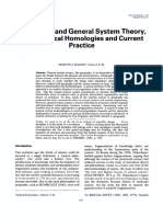 Geography and General System Theory, Philosophical Homologies and Current Practice
