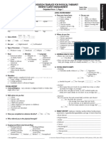 Documentation Template For Physical Therapist Patient/Client Management