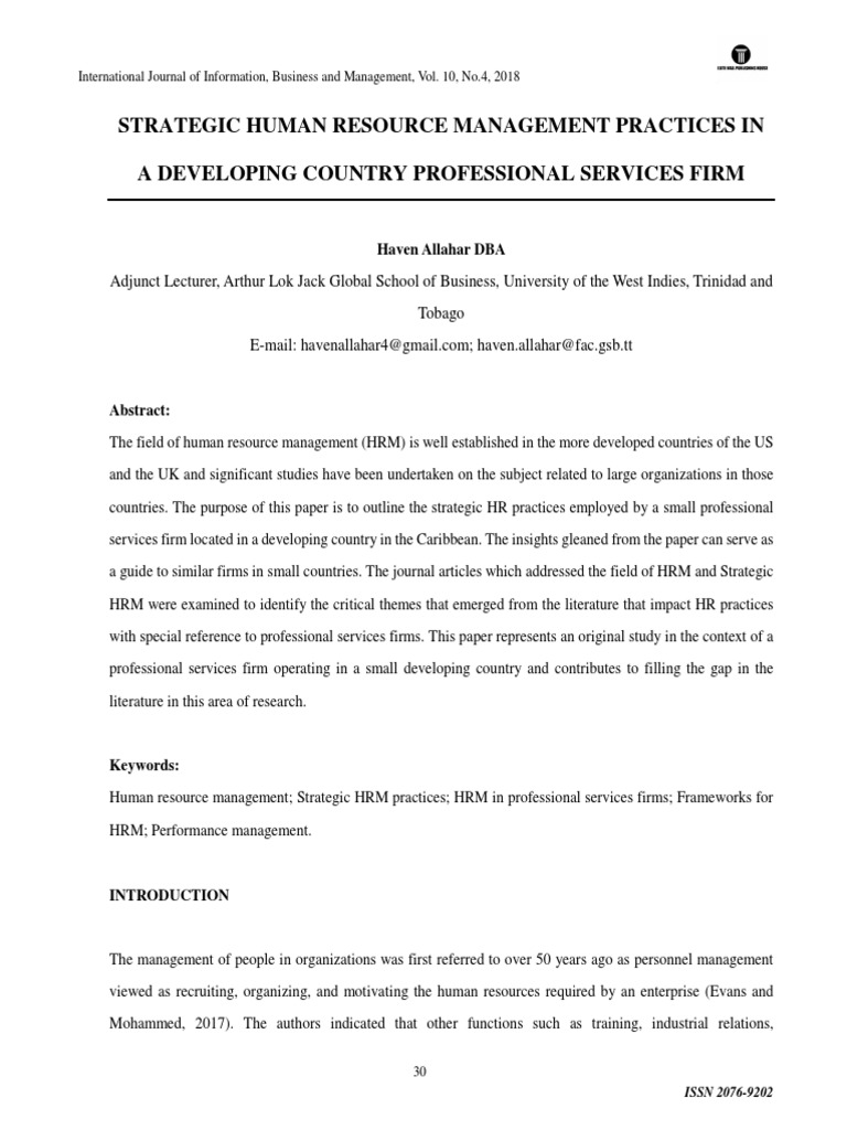Strategic Human Resource Manag PDF | PDF | Human Resource Management ...