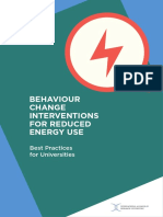 Behavior Change Interventions For Reduce Energy Use
