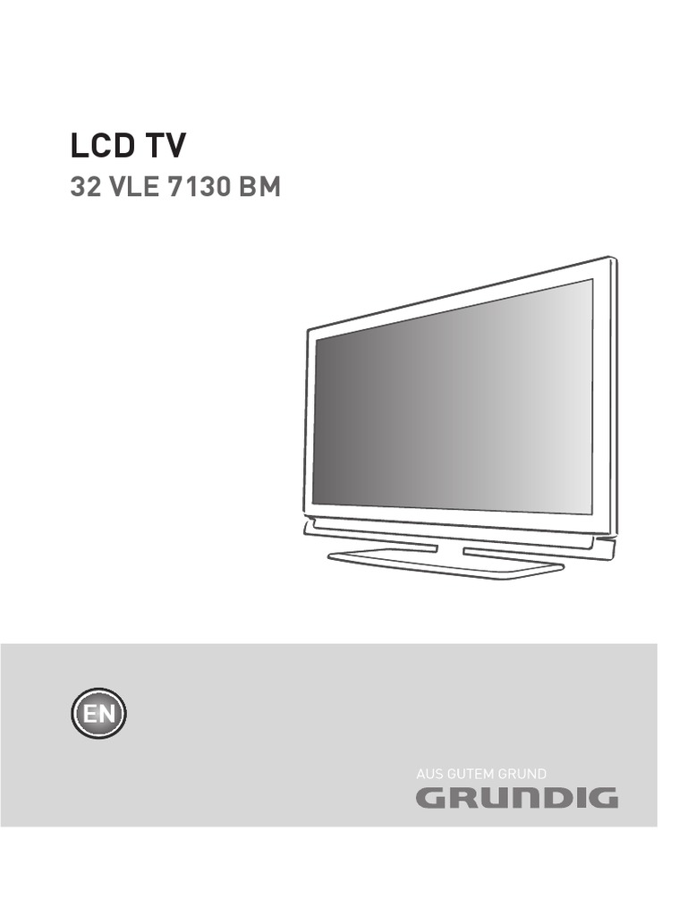 Grundig 32 VLE BM PDF | PDF Television Digital Television