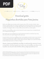 Plaquinhas Festa Junina_Download Gratis
