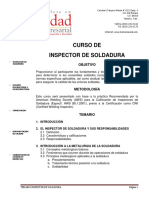 Curso de Inspector de Soldadura