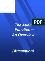 The Audit Function - An Overview