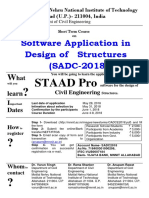 Software Application in Design of Structures (SADC-2018) : ? Staad Pro