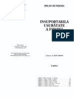 Milan Kundera Insuportabila Usuratate a Fiintei PDF(1)