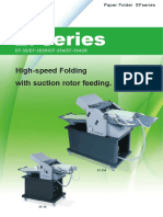 EF-35/EF-354 High-Speed Paper Folders with Suction Rotor Feeding