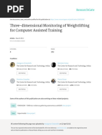 Three-dimensional Monitoring of Weightlifting for Computer Assisted Training
