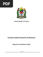 Tanzania HEA Request for Architecture Work v1