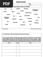 Ferramenta Para Valores Pessoais