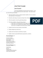 Albrecht's Function Point Example: Stock Control System Scenario