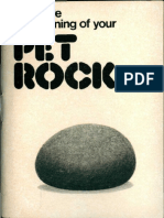 The Care and Training of Your Pet Rock Manual by Gary Dahl PDF