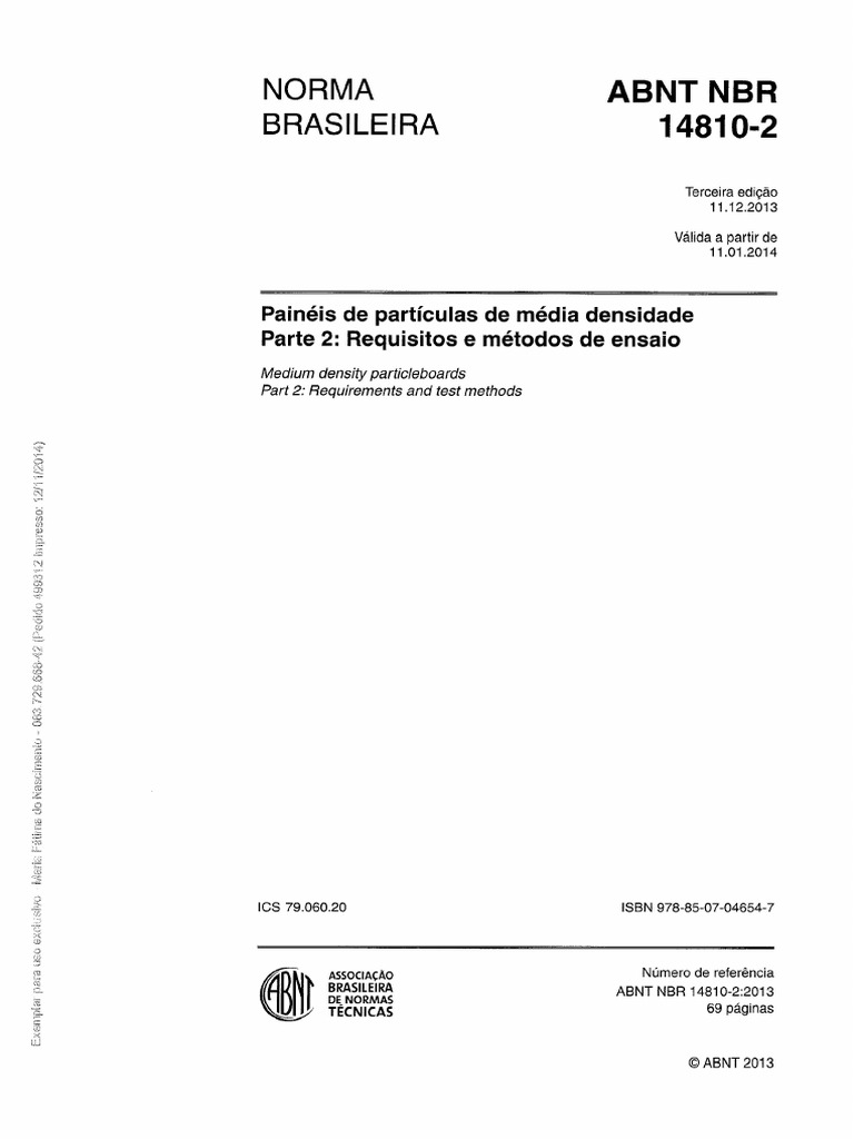 ABNT 14810 - 2 de 2013 PDF | PDF