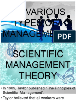 Types of Managment Theory