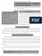 Manual para A Pesquisa de Campo