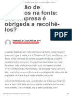 Retenção de Impostos Na Fonte - Sua Empresa É Obrigada A Recolhê-Los