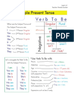 Simple Present Tense and Verb To Be