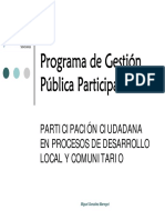 Gestión Pública Participativa