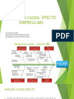 Diagrama Causa - Efecto Empresa