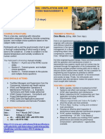 Best Practice in - Heating, Ventilation and Air Conditioning (Hvac) Systems Management & Control Date: 6 To 7 March 2017 (2 Days) Venue: Singapore