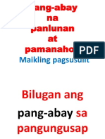 Pang-Abay Na Pamanahon at Panlunan