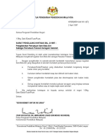 Surat Pekeliling Ikhtisas Bilangan 2 Tahun 1997 - Pengiktirafan Persatuan Seni Bela Diri Sebagai Persatuan Pakaian Seragam Sekolah