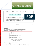 Exact Differential Equation Chapter