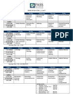 January 2010 Schedule-PASS PROGRAM