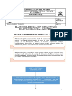 Elasticidad. Deformación de Una Cinta de Polietileno Llevada A La Ruptura