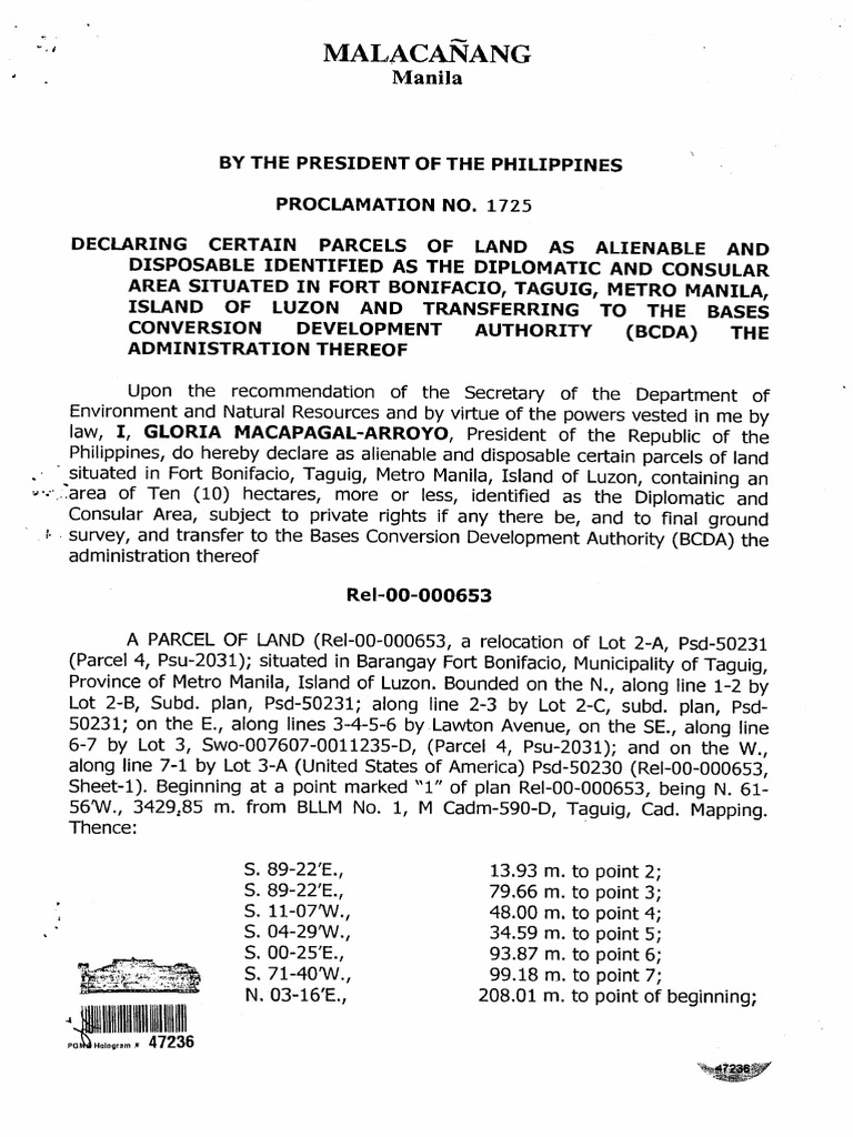 IRR of EO 226 Omnibus Investments Code of 1987 PDF Land Lot Justice