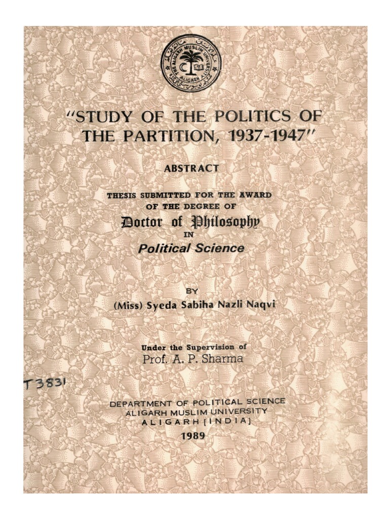 PArtition India PDF | PDF | Muhammad Ali Jinnah | Partition Of India