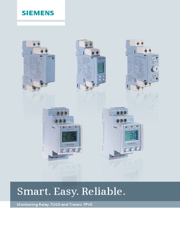 Siemens 7UG0 Monitoring Relays Overview | PDF | Relay | Alternating Current