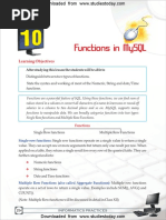 CBSE Class 11 Informatics Practices Functions in MySQL