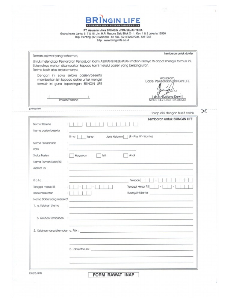 Form Bringin Life PDF | PDF