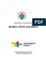 Kerangka Acuan Kegiatan Bursa Inovasi Desa PDF