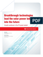 Breakthrough Technologies Lead The Solar Power Industry Into The Future