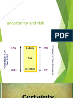 Certainty, Uncertainty and Risk Decisions