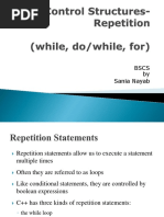 Lecture 11, 13, 14 Loops