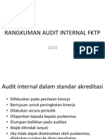 Pedoman Audit Internal & RTM Di FKTP 2018