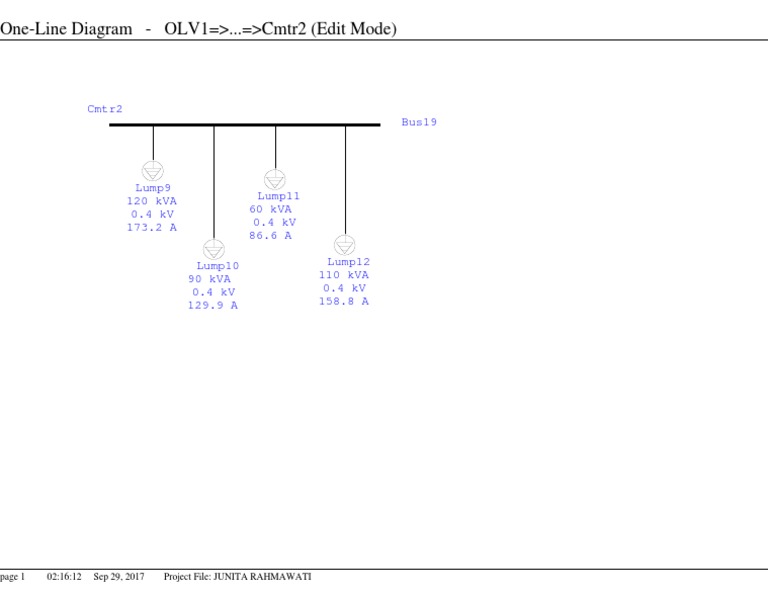 Cmtr2 One-Line Diagram Overview | PDF | Science & Mathematics