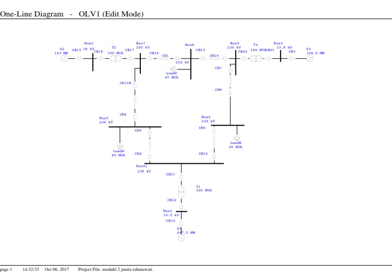Electrical One-Line Diagram Overview | PDF