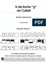 Cuadernillo Escala 3 Factor G PDF