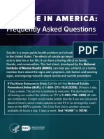 Suicide in America:: Frequently Asked Questions