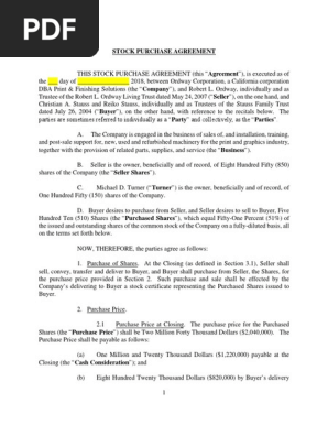 Share Purchase Agreement