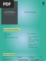 Min Thant Maung (Petroleum Engineering) : Key Points For Learning