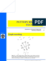 Pattern Matching Techniques: Department of Mechanical Engineering University of Indonesia