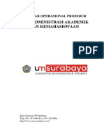 Standar Operasional Prosedur Biro Administrasi Akademik Dan Kemahasiswaan