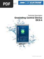 3.42 Grounding Control Device EKX-4 (Earthing Monitor) - Technical Description