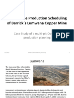 Life of Mine Production Scheduling of Barrick S Lumwana Copper Mine