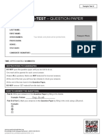 Listening Sample Test 2 Question Paper